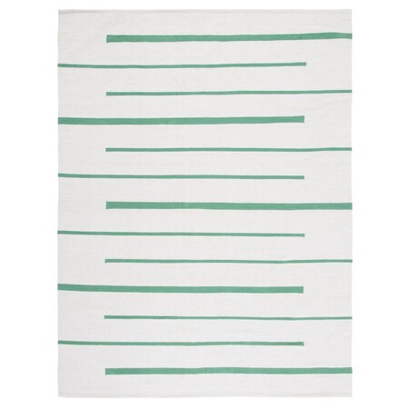 Safavieh 9 x 12 ft. Montauk Hand Woven Rectangle Area Rug Ivory & Dark Green MTK311X-9